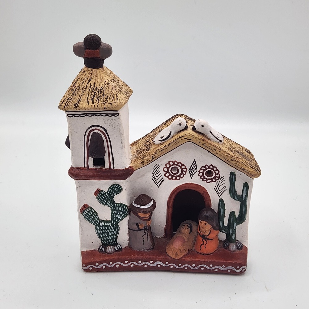 Nativity Scene Peruvian terracotta handmade pottery